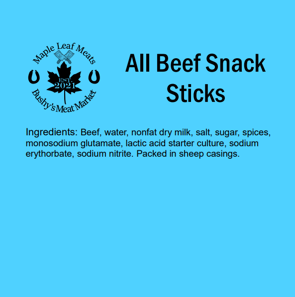 All Beef Snack Sticks