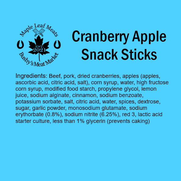 Cranberry Apple Snack Sticks