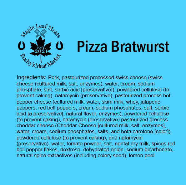 Pizza Bratwurst