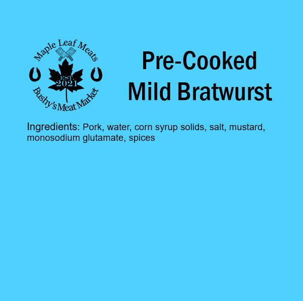 Pre-Cooked Mild Bratwurst