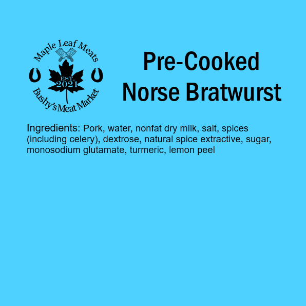 Pre-Cooked Norse Bratwurst
