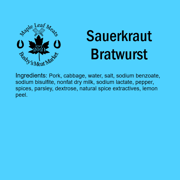 Sauerkraut Bratwurst