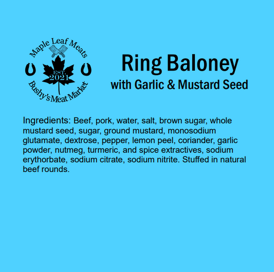 Baloney with Garlic and Mustard Seed