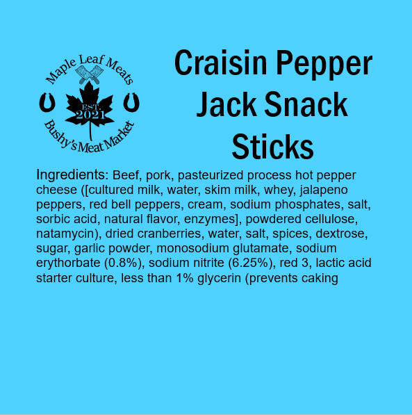 Craisin Pepper Jack Snack Sticks