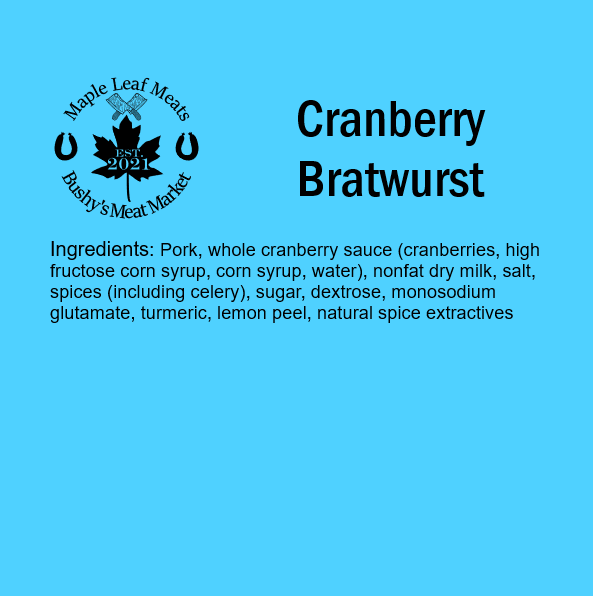 Cranberry Bratwurst