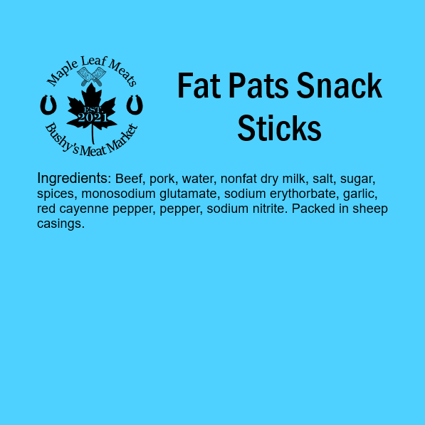 Fat Pats Snack Sticks