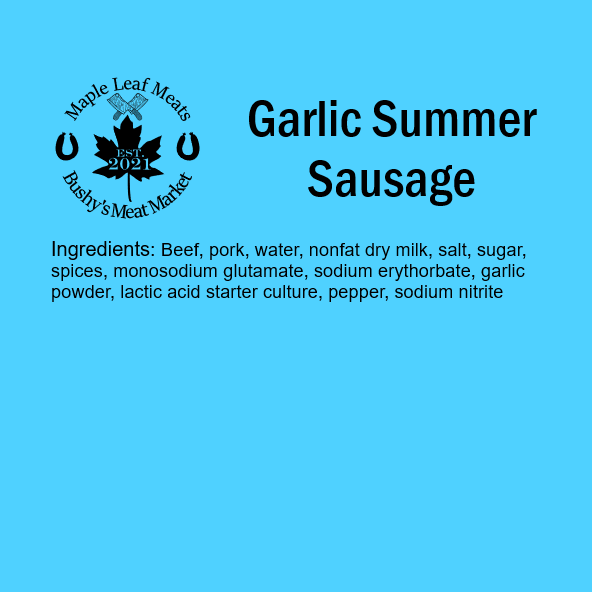 Garlic Summer Sausage