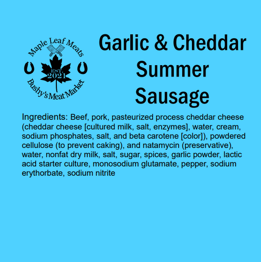 Garlic & Cheddar Summer Sausage