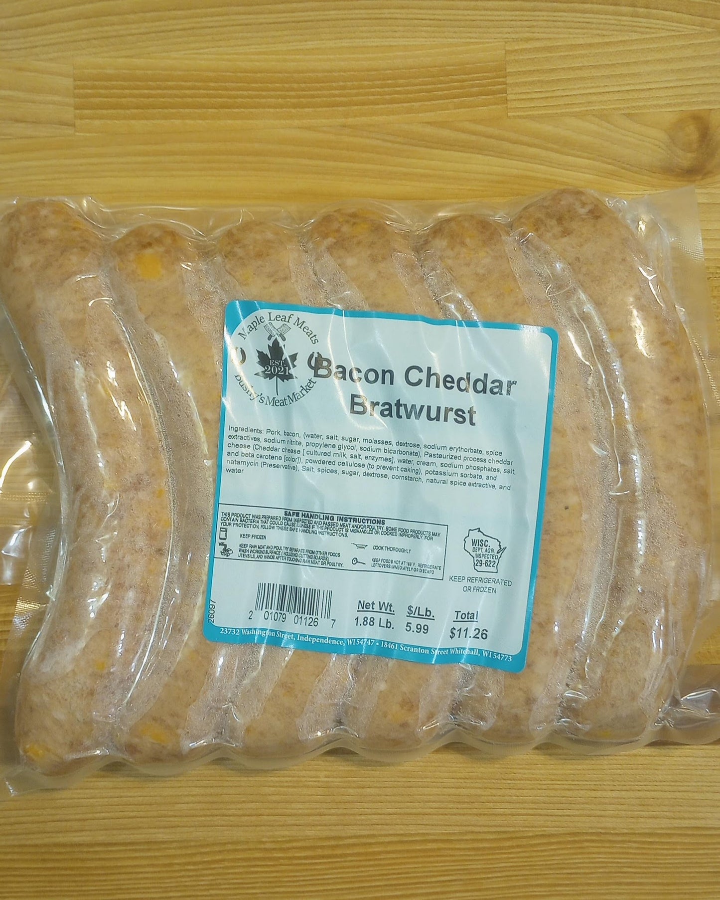 Bacon Cheddar Bratwurst