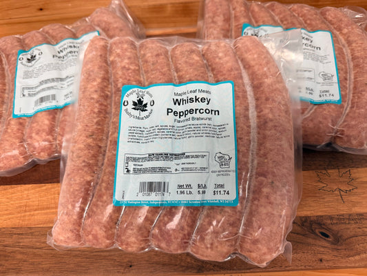 Whiskey Peppercorn Bratwurst