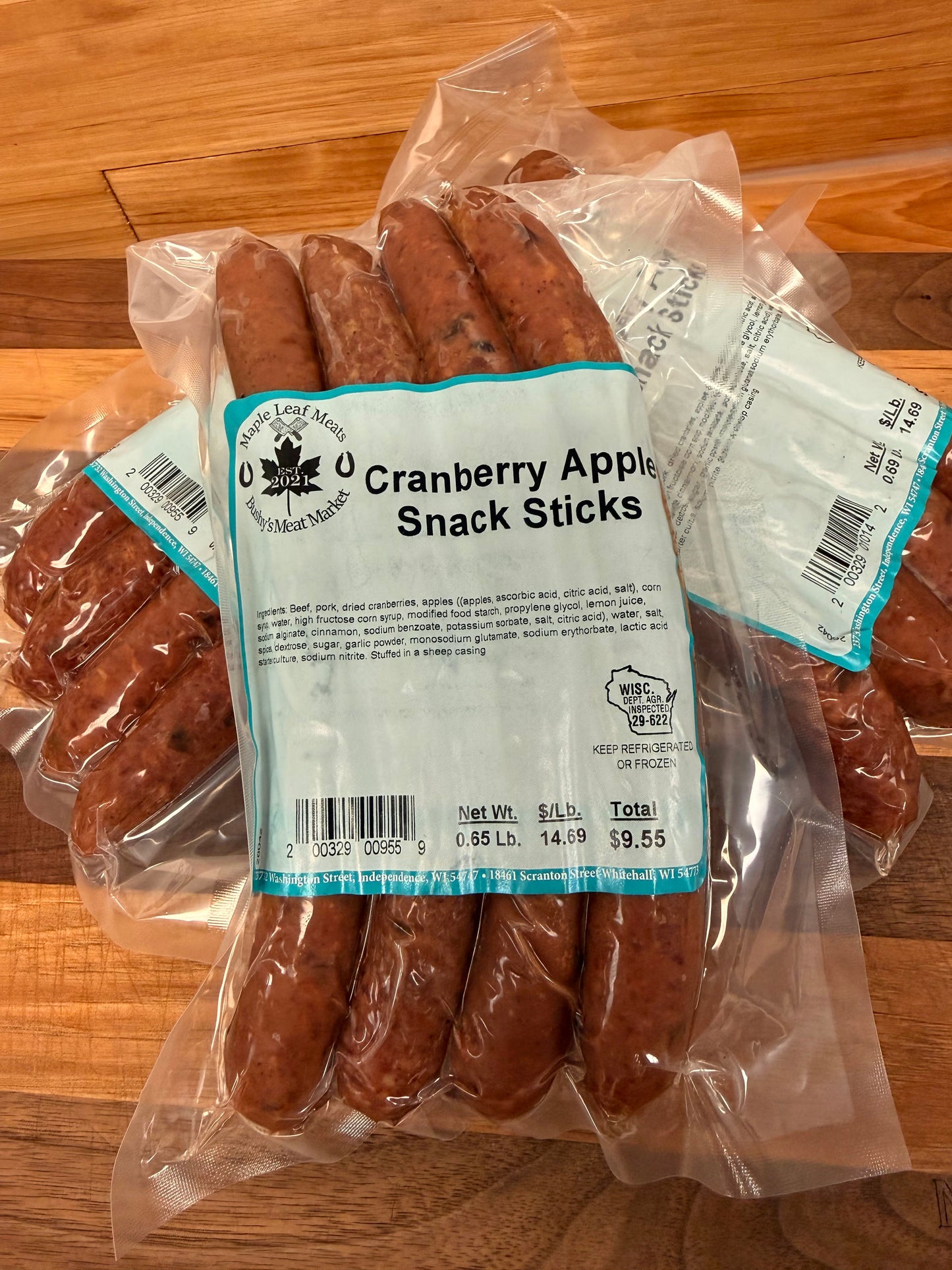 Cranberry Apple Snack Sticks