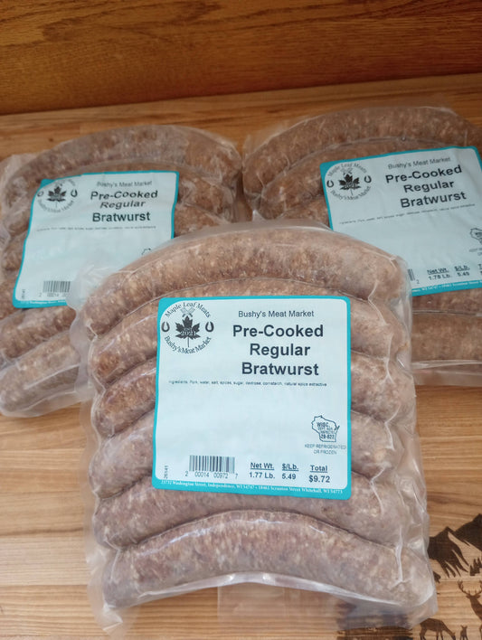 Pre-Cooked Regular Bratwurst