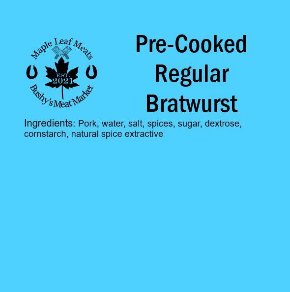 Pre-Cooked Regular Bratwurst