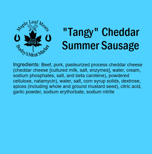 "Tangy" Cheddar Summer Sausage