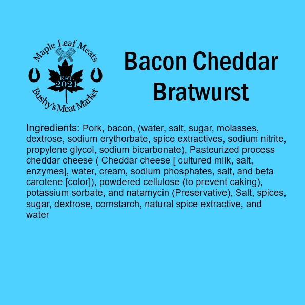 Bacon Cheddar Bratwurst