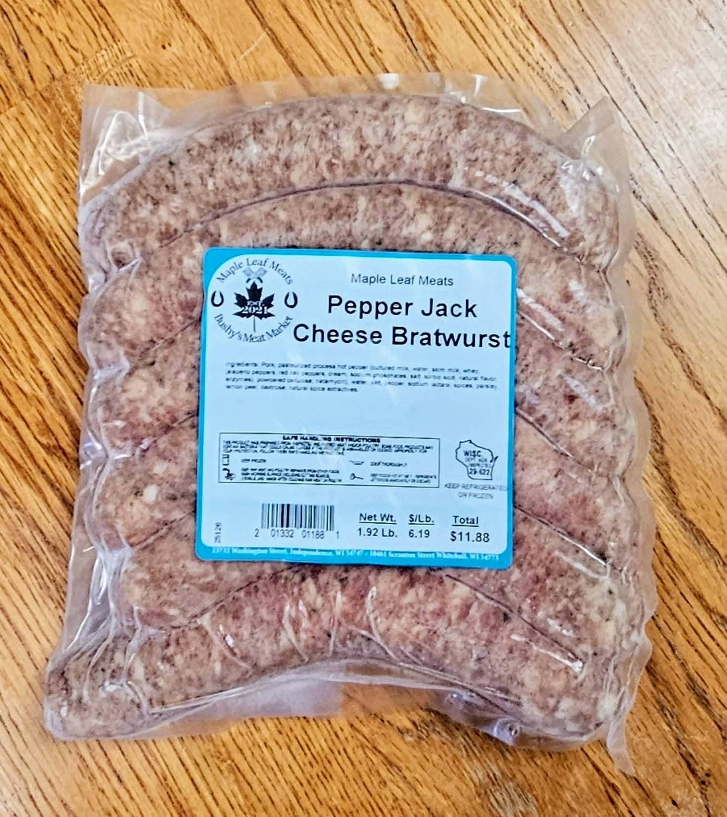 Pepper Jack Bratwurst